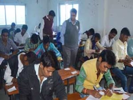 Test center administrator instructs case