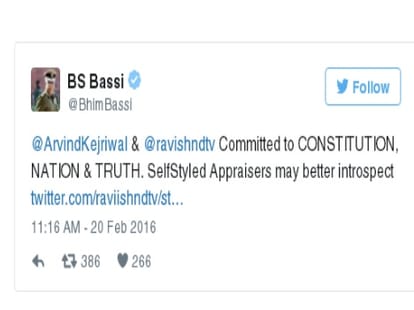 Bassi was trolled by people on Twitter after his faux pas on ravish kumar parody account