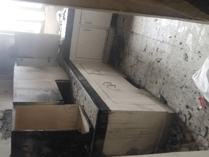 Doctor family afraid of fire, did not get help.