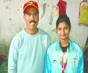 parveen nisha won asian games gold medal in guwahati 