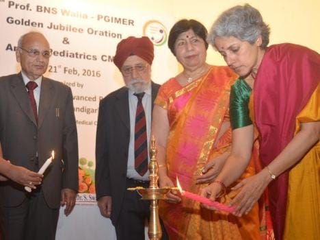 doctor soumya swaminathan visit to chandigarh pgi as speaker 