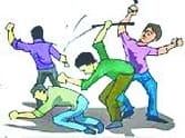 The two sides in the election rivalry In the assault, couple injured