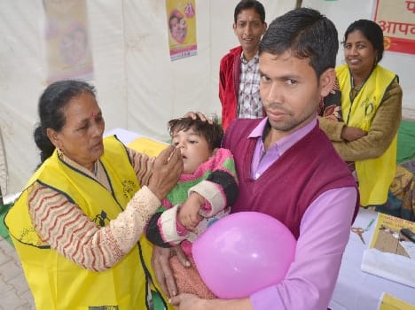 Drink more than three million children administered polio drops