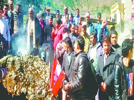 Koirala's ashes immersed in Mahakali