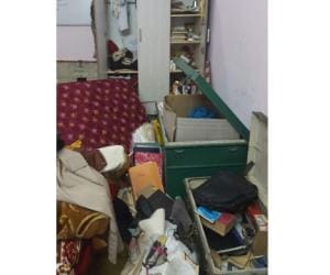 theft at retd. officer's house.