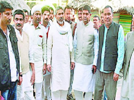 There were marched Haryana, Rakesh Tikait