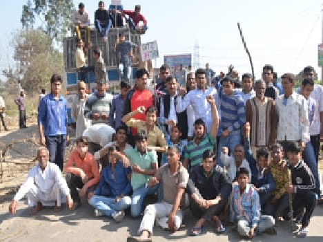 The fire burned in the district Jat reservation