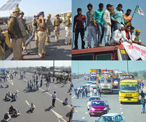 Demands action against protesters.