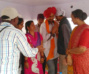 meera kumar in ravidas temple