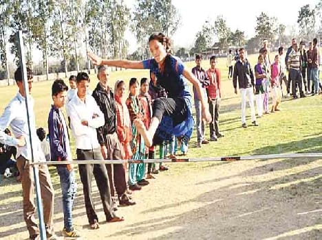 sports pleyer shows their talent