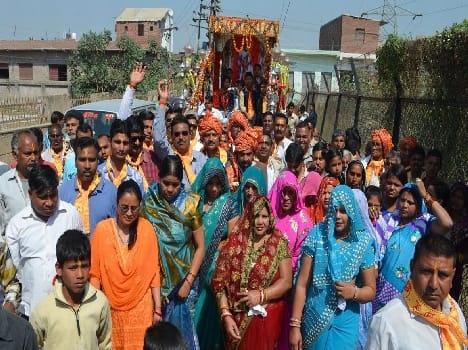 The procession took Sant Gadge