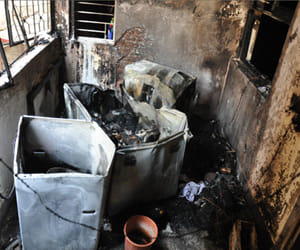 sealed cylinder kept in Balcony, Incident in apartment