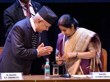 shushma swaraj said india is not nepal's big brother