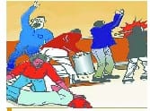 The suspect entered the house in whistleblowing beaten, injured