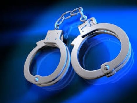 Two young women caught