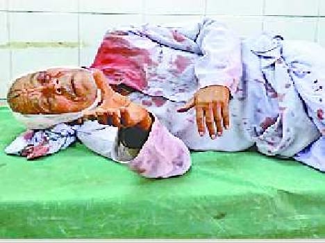Marie bride grandson attack man with axe
