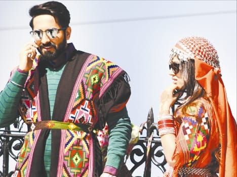 ayushmann khurrana in manmarziyan shooting.