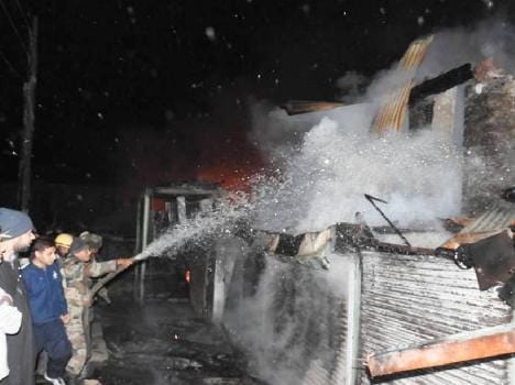 fire in 50 shop