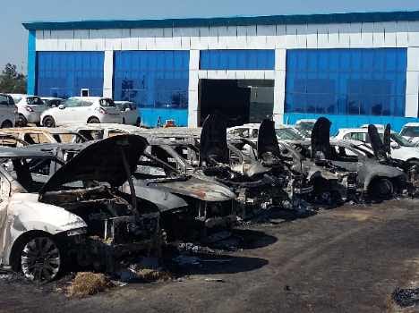 haryana industry destroyed in jat voilence, panelty by foreign company