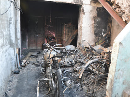 Just one spark was enough becuse of this has ruined Jhajjar