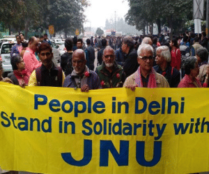 JNU students not sold for money Photo and Video.