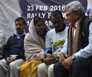 gathered on the issue of Rohit Vemula, was the target of JNU