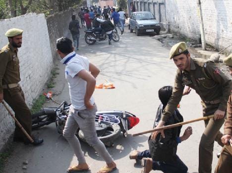 Youth Congress workers demonstrate