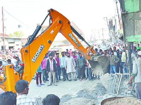 Encroachment removed , collected fines
