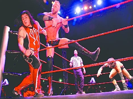 The first wrestling match