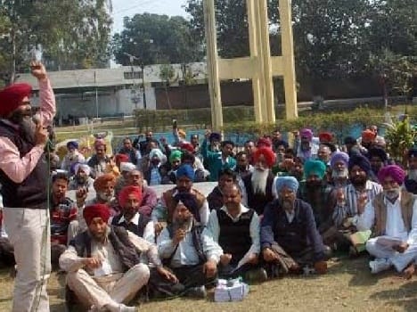 protest, worker, farmer, support, pathankot