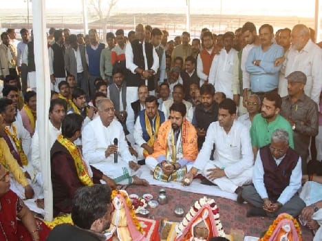 BJPYM's grand meeting in vrindavan