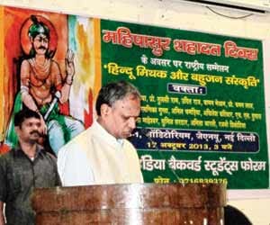 BJP parliamentarian had attended Mahishasura festival.