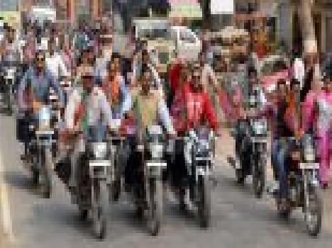 He was taken to the mega rally Bike Rally