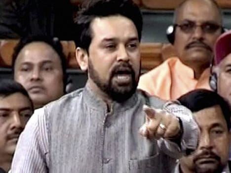 bhartiya janta party mp anurag thakur speaks in parliament