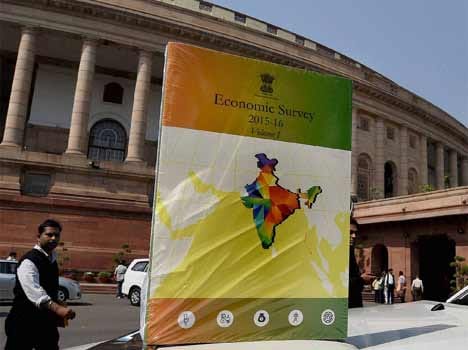 economic survey present by fin min arun jaitley in parliament's budget session, 