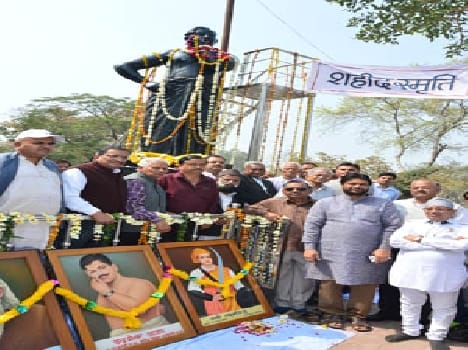Paid tributes to Shaheed Chandrashekhar Azad