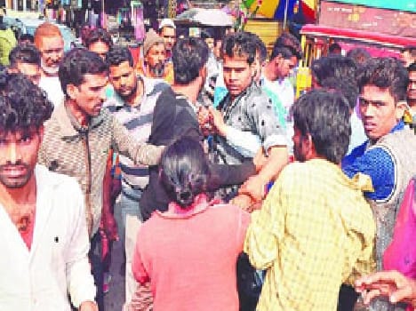 assault at bus stand