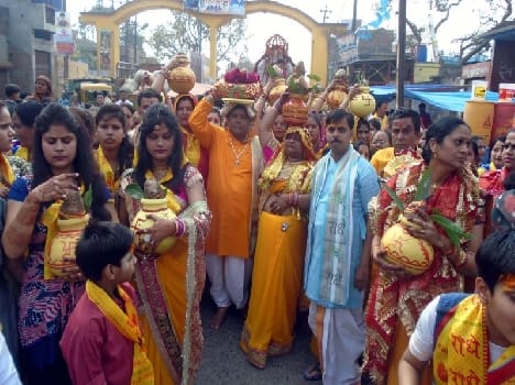 Shrimad Bhagwat Katha journey began with pitcher