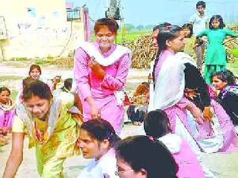 The villagers learned cleaning