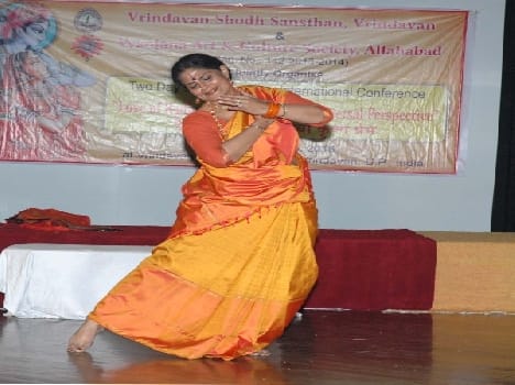 padmashree geeta chandran in vrindavan