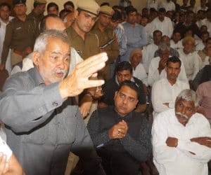 minister captain abhimanyu opposed by jat voilence victims