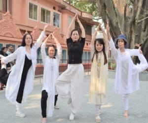 international yoga festival second day.