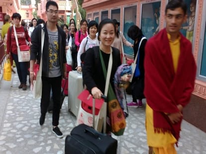 international yoga festival first day.
