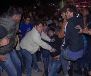 media person beats in khali fight.