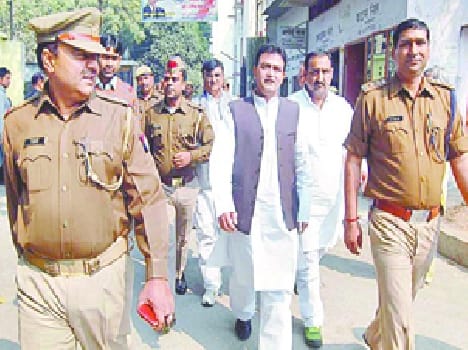 Former security minister Yograj Singh arrived in court