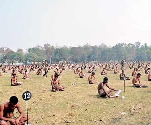 Bihar: Army Exam Conduct With Striping