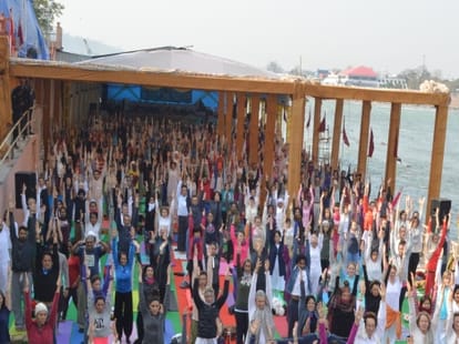 international yoga festival first day video.
