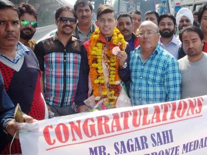 sagar sahi won bronze in junior Asian Fencing