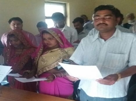 The development of the village leaders to oath