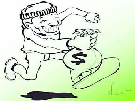 cash missing in Bank 